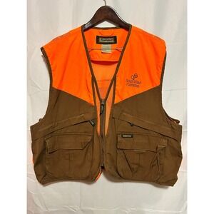 Remington Mens 2XL Hunting Vest Blaze Orange Tan South Wind Plantation 17123TZ